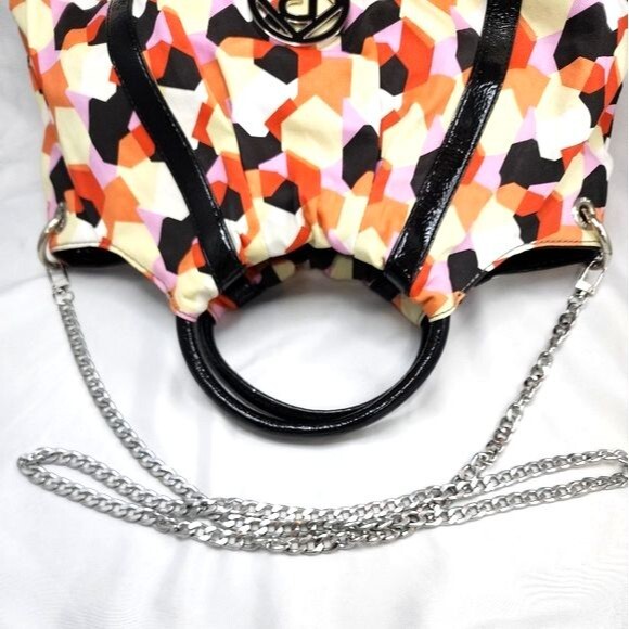 Relic by Fossil Multicolored Geometric Print Shoulder Crossbody Bag 14"X9"X4" - Picture 6 of 12